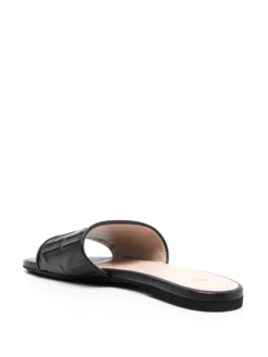 Women Nº21 Logo-embossed Leather Slides -Nike || Ugg || Gucci Shoes Shop 20069440 45253363 1000