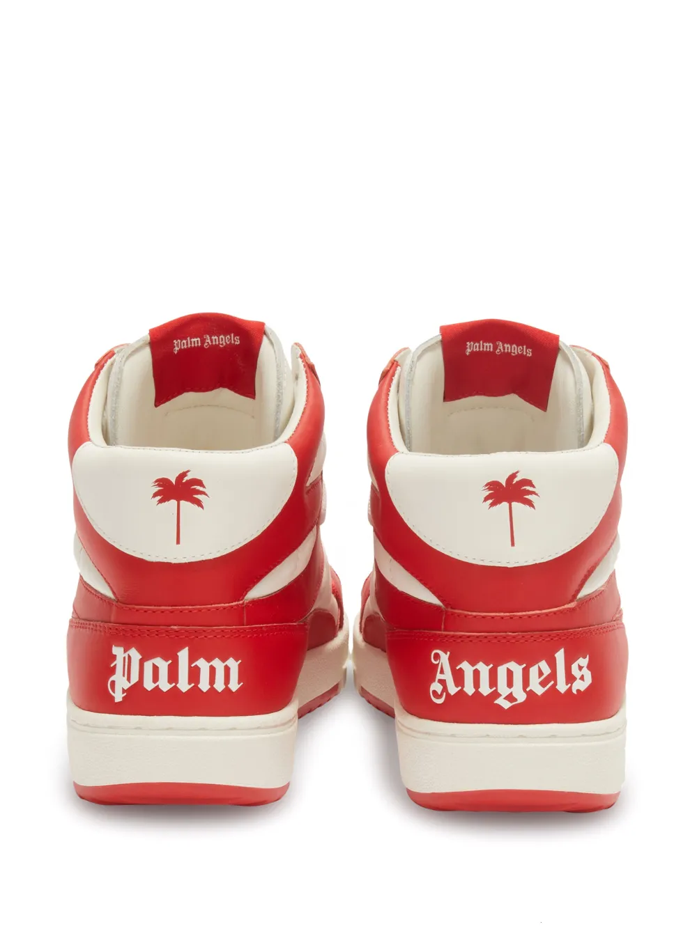 Women Palm Angels University High-top Leather Sneakers 5 Women Palm Angels University High-top Leather Sneakers - Image 3
