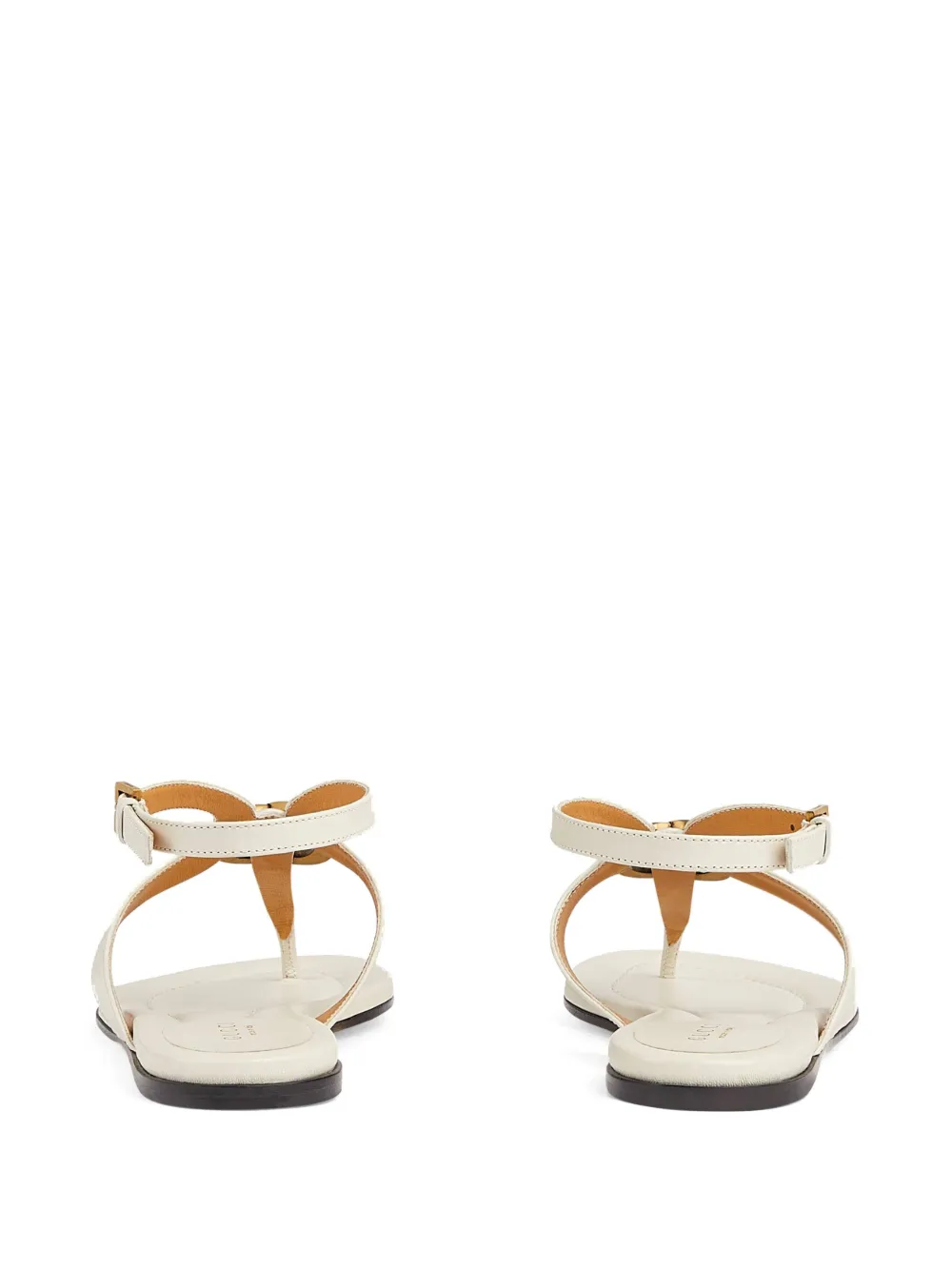 Women Gucci Double G Leather Thong Sandals 5 Women Gucci Double G Leather Thong Sandals - Image 3