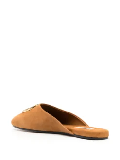 Women Bally Gylon Logo-plaque Suede Slippers -Nike || Ugg || Gucci Shoes Shop 20155013 50247536 1000