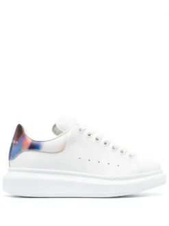 Women Alexander McQueen Oversized Contrast-heel Low-top Sneakers