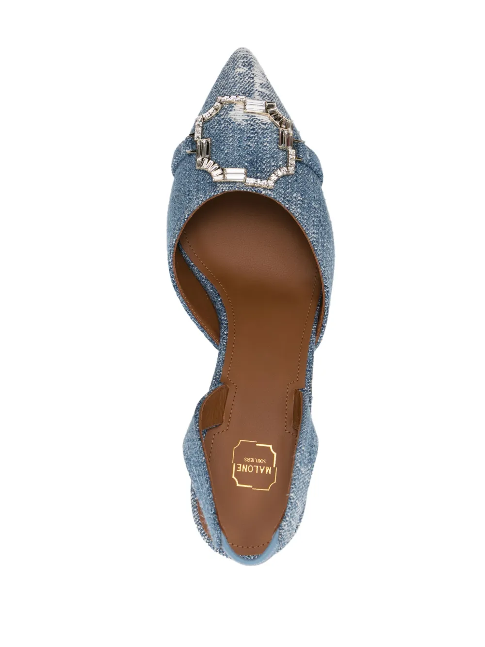 Women Malone Souliers Misha 45mm Denim Sandals 6 Women Malone Souliers Misha 45mm Denim Sandals - Image 4