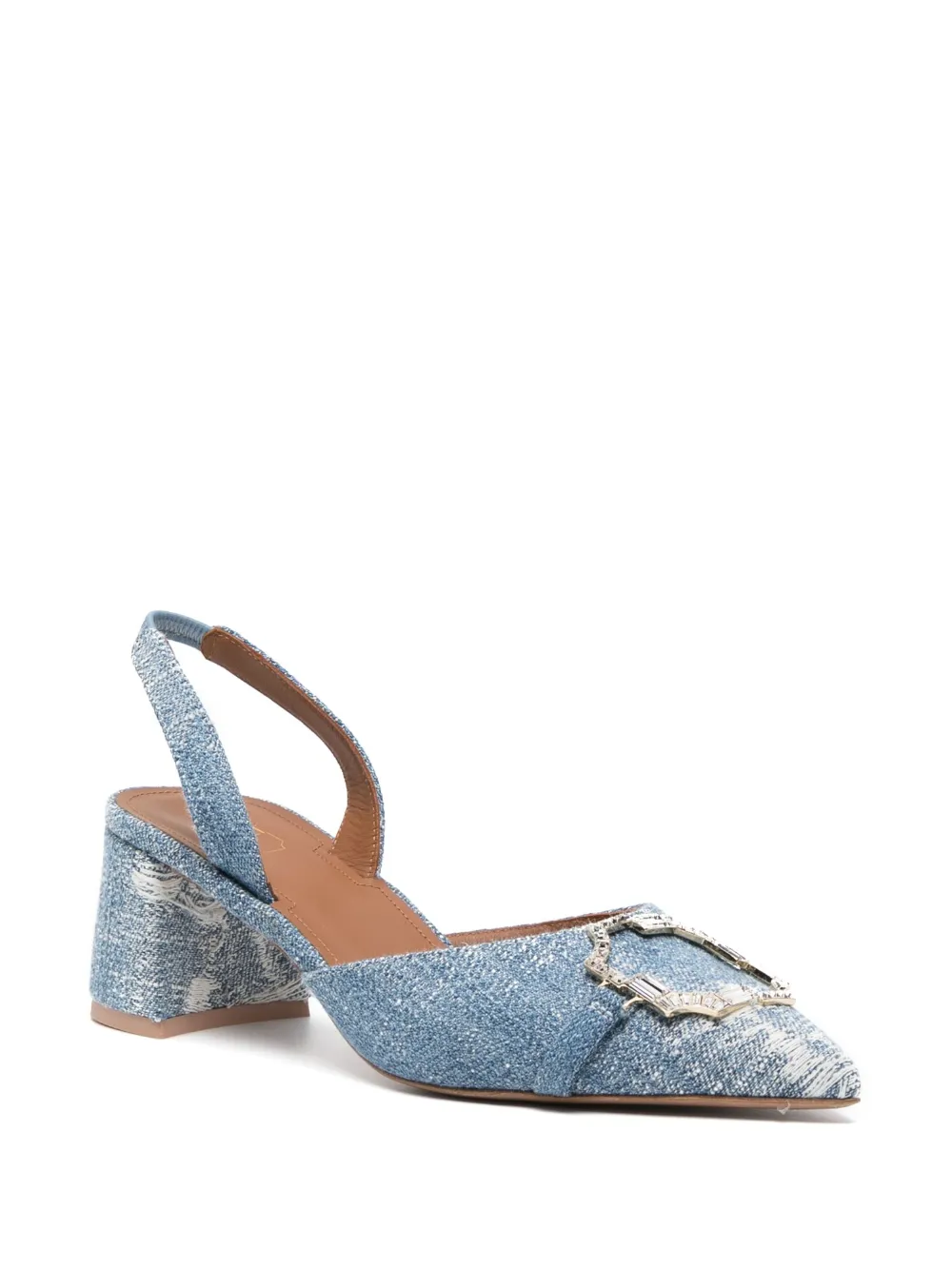 Women Malone Souliers Misha 45mm Denim Sandals 4 Women Malone Souliers Misha 45mm Denim Sandals - Image 2