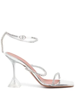 Women Amina Muaddi Gilda Glass Crystal-embellished 110mm Sandals